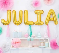 Folienballon Buchstabe "J" gold 35 cm