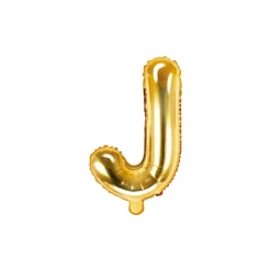 Folienballon Buchstabe "J" gold 35 cm