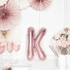Folienballon Buchstabe "K" roségold 35 cm