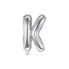 Folienballon Buchstabe "K" silber 35 cm