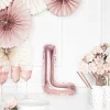 Folienballon Buchstabe "L" roségold 35 cm