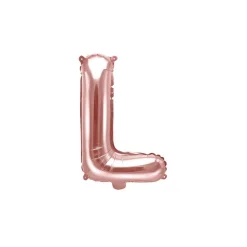 Folienballon Buchstabe "L" roségold 35 cm
