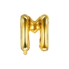 Folienballon Buchstabe "M" gold 35 cm