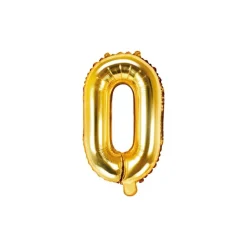 Folienballon Buchstabe "O" gold 35 cm