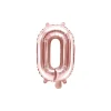 Folienballon Buchstabe "O" roségold 35 cm