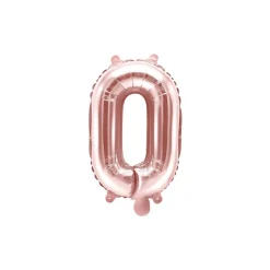 Folienballon Buchstabe "O" roségold 35 cm
