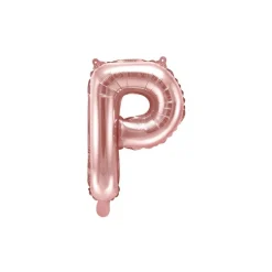 Folienballon Buchstabe "P" roségold 35 cm