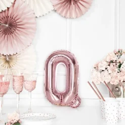 Folienballon Buchstabe "Q" roségold 35 cm