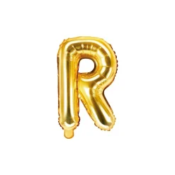 Folienballon Buchstabe "R" gold 35 cm