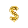 Folienballon Buchstabe "S" gold 35 cm
