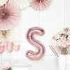 Folienballon Buchstabe "S" roségold 35 cm