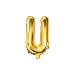 Folienballon Buchstabe "U" gold 35 cm