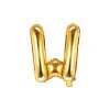 Folienballon Buchstabe "W" gold 35 cm