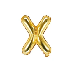 Folienballon Buchstabe "X" gold 35 cm