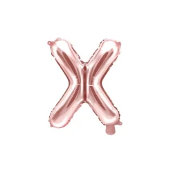 Folienballon Buchstabe "X" roségold 35 cm
