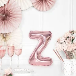 Folienballon Buchstabe "Z" roségold 35 cm