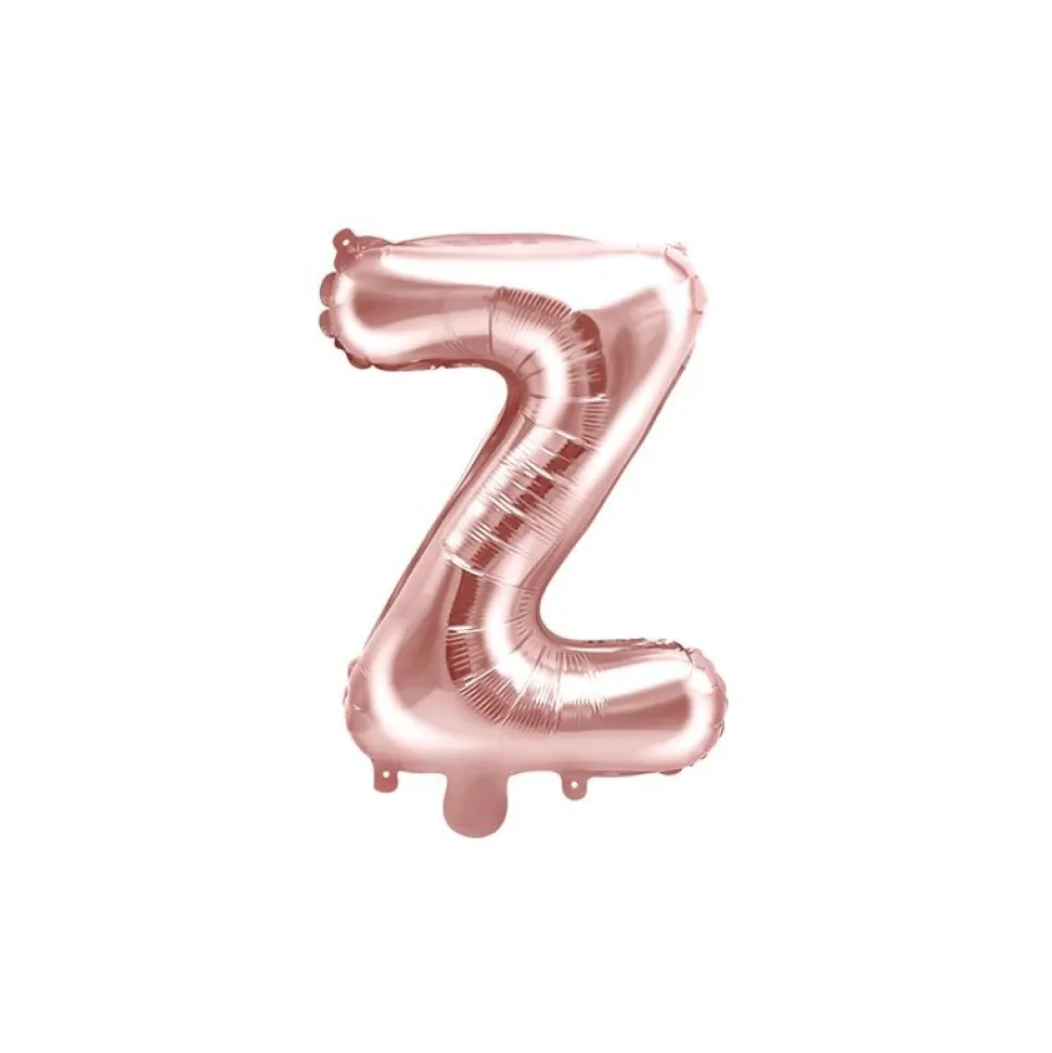 Folienballon Buchstabe "Z" roségold 35 cm