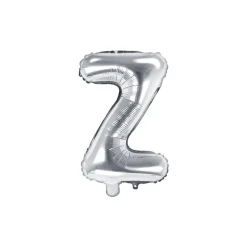 Folienballon Buchstabe "Z" silber 35 cm