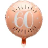 Folienballon "60. Geburtstag" roségold Ø 45 cm