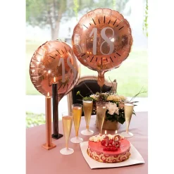 Folienballon "18. Geburtstag" roségold Ø 45 cm