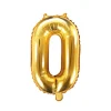 Folienballon "0" gold 35cm