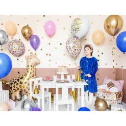 Folienballon Happy Birthday Blumen Ø 35 cm