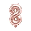 Folienballon "8" roségold 35 cm