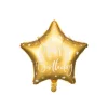 Folienballon Stern "Happy Birthday" gold 40 cm