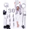 Folienballon "#" Zeichen silber 35 cm