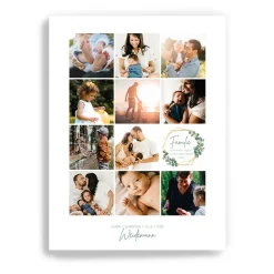 Fotocollage Familie Eukalyptus Geometrie als Download oder Druck