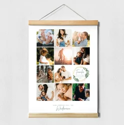 Fotocollage Familie Eukalyptus Geometrie als Download oder Druck