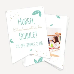 Fotogirlande Einschulung "Tierische Buchstaben"