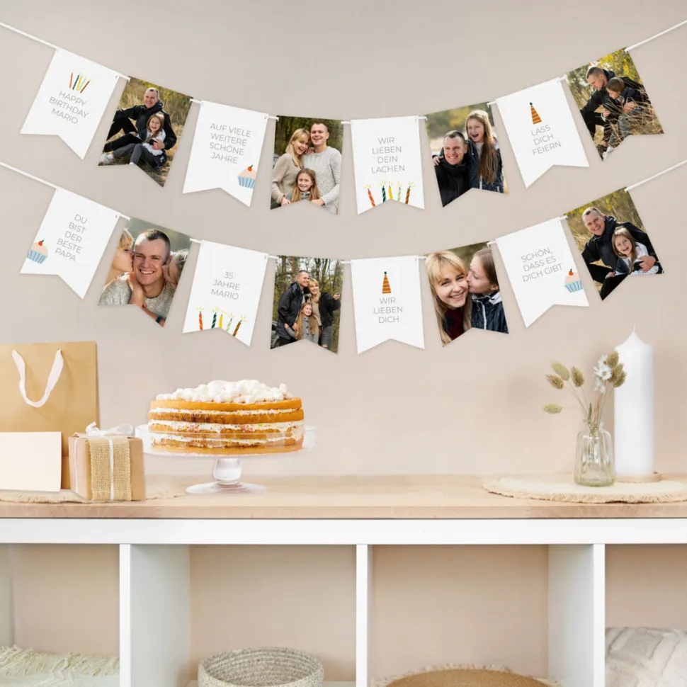 Fotogirlande Geburtstag "Partystimmung"