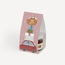 Frühstück Adventskalender mit Honig + Konfitüre inkl. Geschenktäschchen