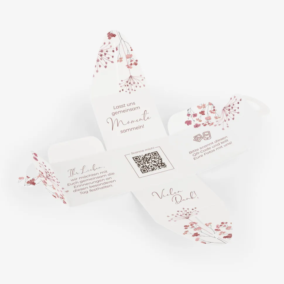 Gastgeschenk Anzuchtset Box "Trockenblumen Blush"