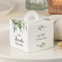 Gastgeschenk Anzuchtset Box 