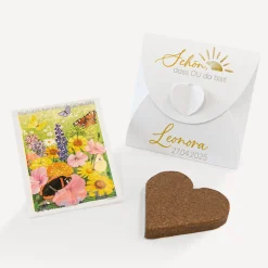 Gastgeschenk Anzuchtset Herz "Kommt her und esst!"