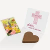 Gastgeschenk Anzuchtset Herz Kommunion Mädchen "Kreuz Modern"