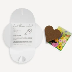 Gastgeschenk Anzuchtset Herz Kommunion Mädchen 