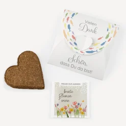 Gastgeschenk Anzuchtset Herz "Fischschwarm"