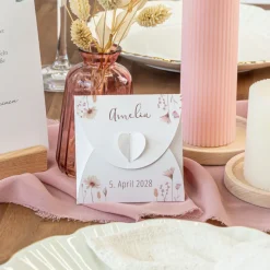 Gastgeschenk Anzuchtset Herz "Wild Flowers"