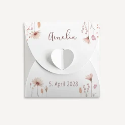 Gastgeschenk Anzuchtset Herz "Wild Flowers"