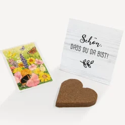 Gastgeschenk Anzuchtset Herz "Doodle"