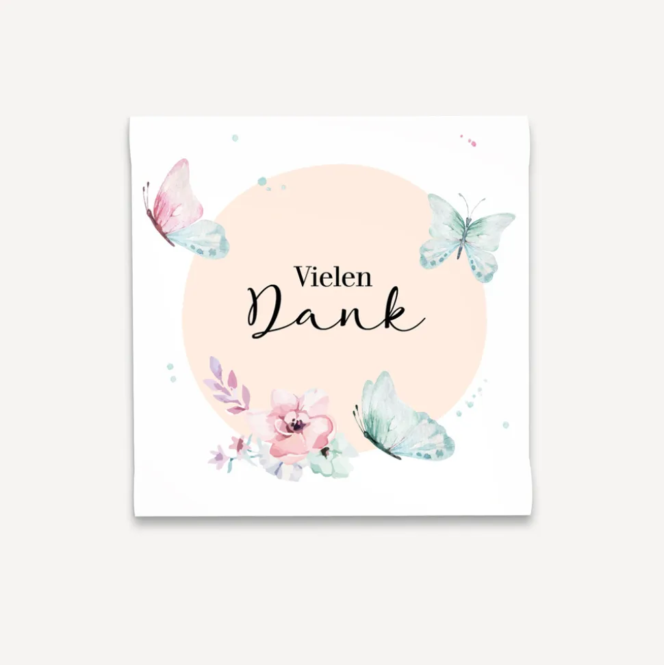 Gastgeschenk Anzuchtset Herz "Schmetterlinge"