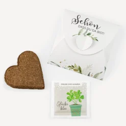 Gastgeschenk Anzuchtset Herz "Green Magic"