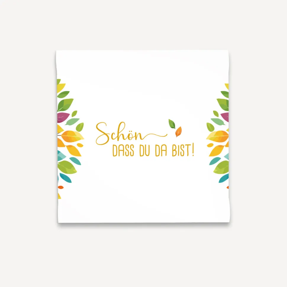 Gastgeschenk Anzuchtset Herz "Lebensbaum Bunte Blätter"