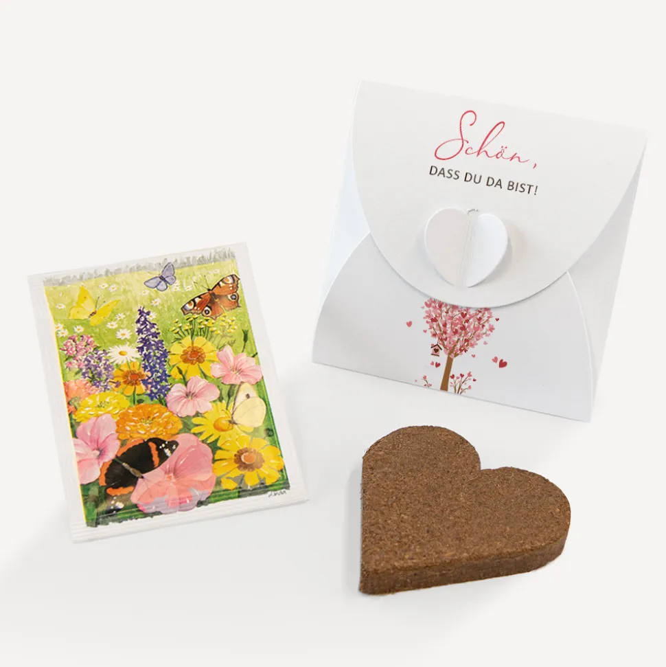 Gastgeschenk Anzuchtset Herz "Baum Herzen"