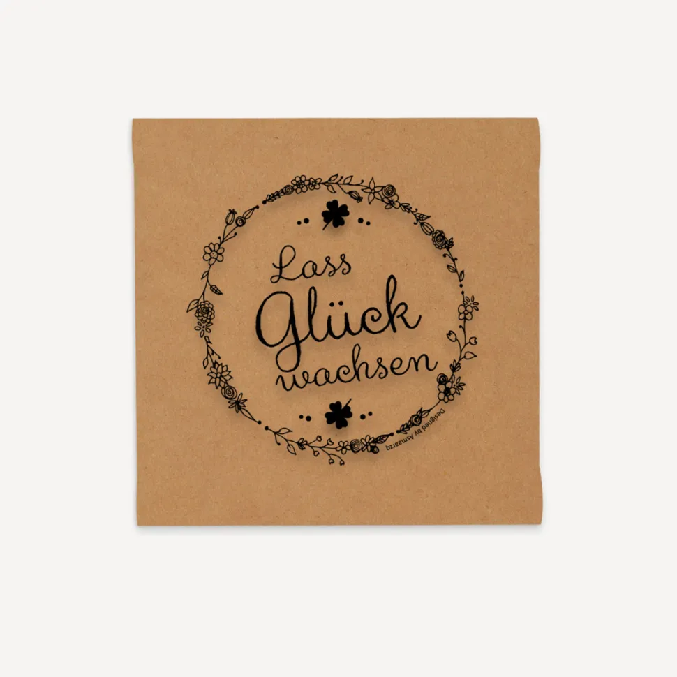 Gastgeschenk Anzuchtset Herz "Vintage Natural"