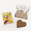 Gastgeschenk Anzuchtset Herz "Wildblumen"