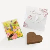 Gastgeschenk Anzuchtset Herz "Trockenblumen Blush"